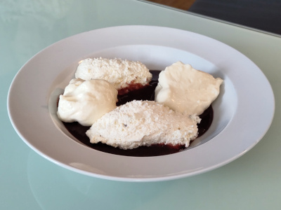 Topfen-Obers Nockerl